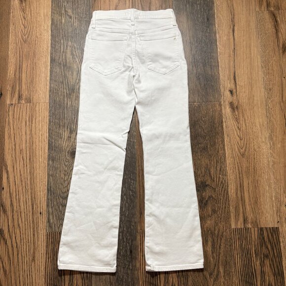 Madewell Mid-Rise Kick Out Crop Jeans in Pure White Size 23 NWT - Picture 4 of 6